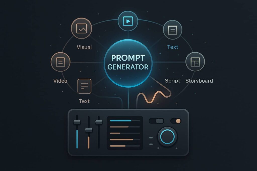 Image illustrating ai prompt generators